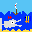 sea with fish and boat