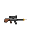 scoped rifle firing