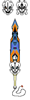 unused gaster blaster sword