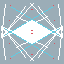criss cross- pattern-blue grey white red/pink