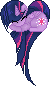 Twilight Sparkle Pixel Heart