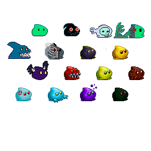 Pixel Slimes fiuipi