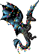 Christmas Blue Nebula Dragon