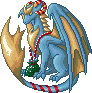 Christmas Blue Dragon