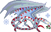 Christmas Gray Red Dragon