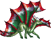 Christmas Green Red Dragon