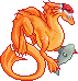 Christmas Orange Dragon