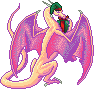 Christmas Pink Purple Dragon