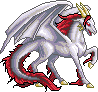 Christmas White Red Dragon