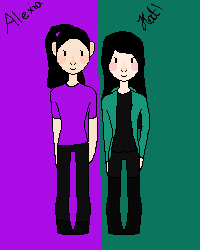 Me and Alexia without glasses!