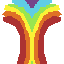 Rainbow splash