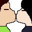 kat and luiz kissing