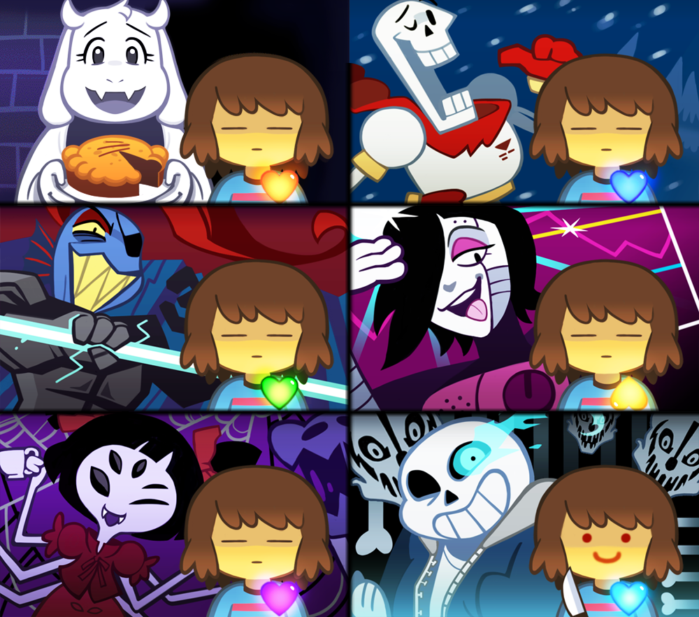 ok heres something i don t understand in all the pics but one frisk s eyes are closed but in the sans pic her eyes are open does this mean that sans triggers frisk to open her eyes i know frisk is genderless but i call frisk a girl