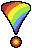 rainbow exclamation mark