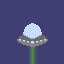 ufo with beam