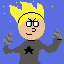 goku with draw hands