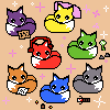 foxes of cute callibar