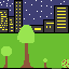 landscaping of land