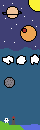 flying to the moon