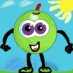 green apple con fondo