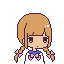 chibi girl brown