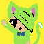 a random green kiwaii chan