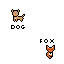 dog and fox