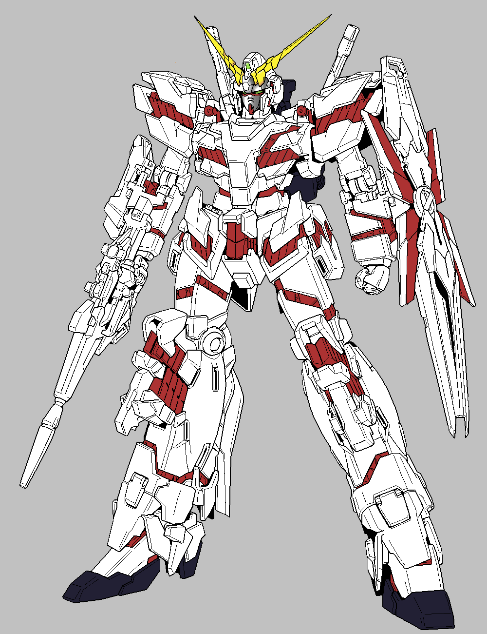 gundam unicorn pixel art