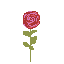rose pixel drawing
