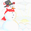 angry snowman