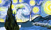 starry night proceso