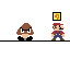 mario and goomba