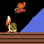 mario on the koopa airship