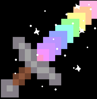 shining rainbow sword