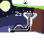 me sleeping at my tree