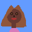 pofy hair girl