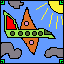 flying in the sky