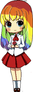 rainbow hair