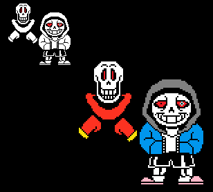 dusttale sans and papyrus