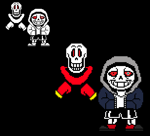 dusttale sans and papyrus