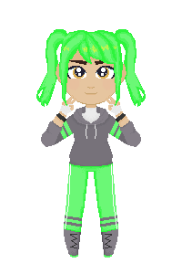 green girl