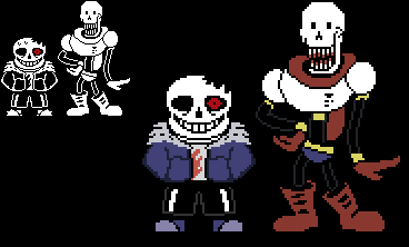 horrortale sans and papyrus
