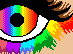rainbow eye