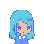 chibi girl blue 2