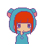 chibi girl orange 2