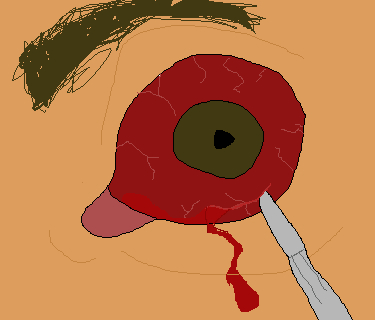 eyes wide opem
