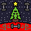 working out under the christmas tree