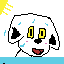 dog in the water