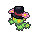 with hat