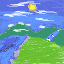 mountainous river